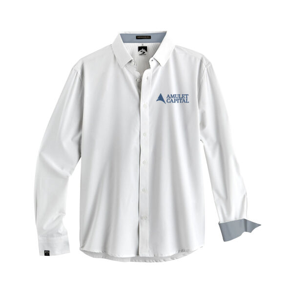  - Men's Influencer 4-Way Stretch Solid Woven Shirt Thumbnail