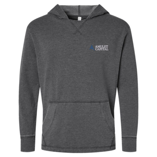   - Unisex Vintage Wash Fleece Hoodie Sweatshirt Thumbnail